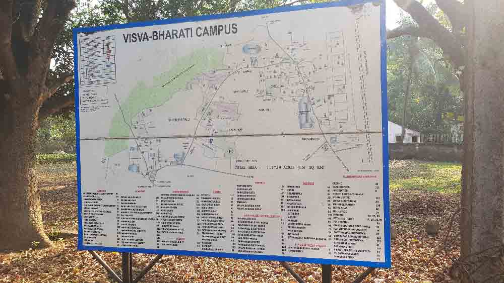 Visva-Bharati Université - Plan
